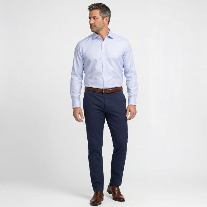 Ash & Erie Navy Signature Chinos for Short Men   Chino Pants