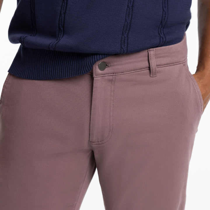 Ash & Erie Rose Taupe Washed Stretch Chinos for Short Men   Chino Pants