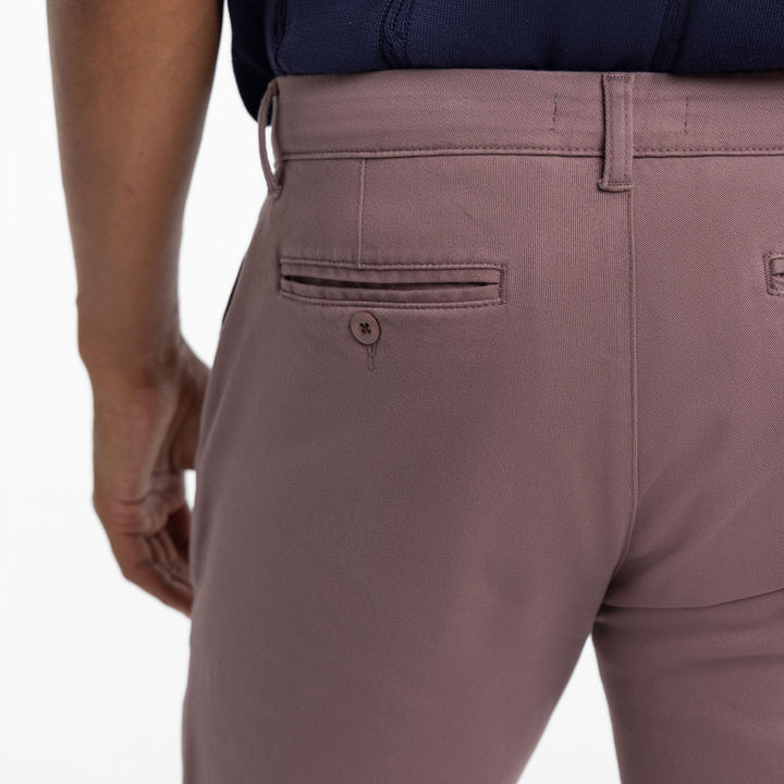 Ash & Erie Rose Taupe Washed Stretch Chinos for Short Men   Chino Pants
