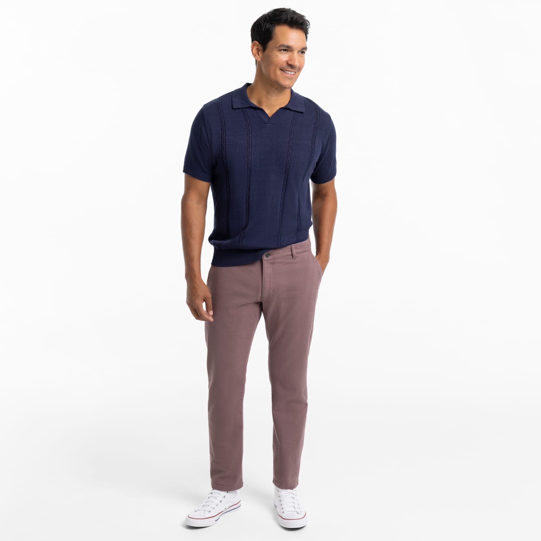 Ash & Erie Rose Taupe Washed Stretch Chinos for Short Men   Chino Pants