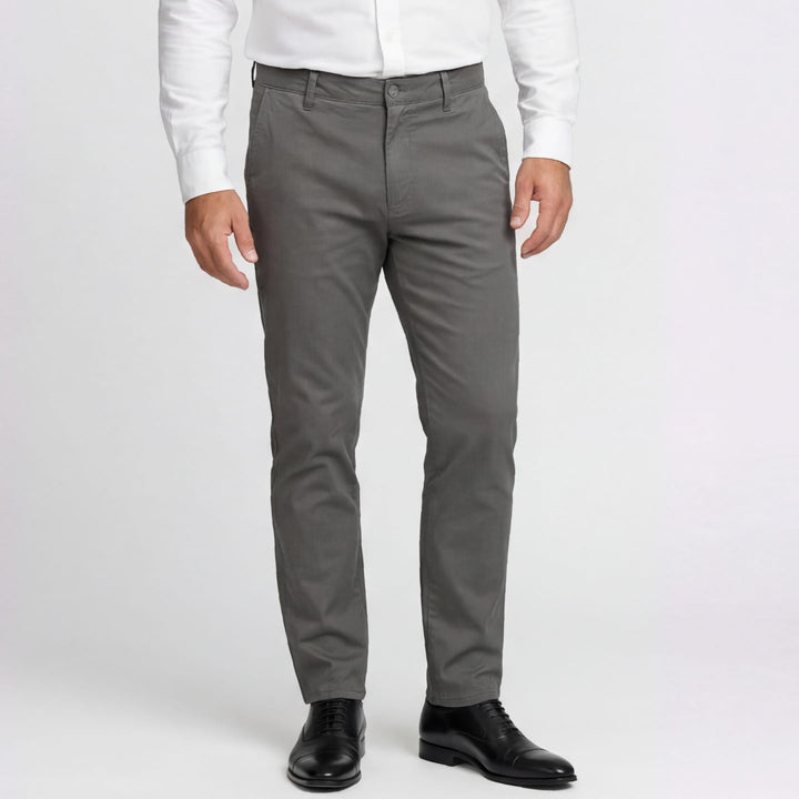 Ash & Erie Steel Grey Signature Chinos for Short Men   Chino Pants
