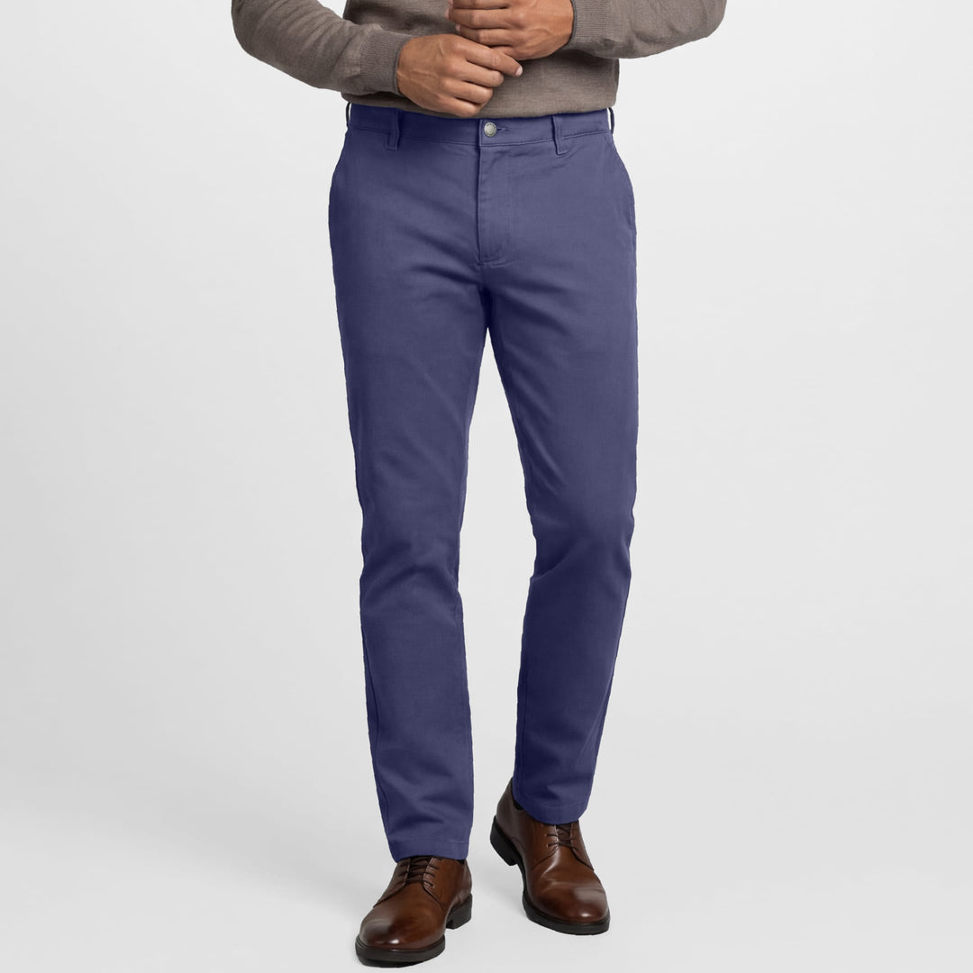 Ash & Erie Vintage Blue Signature Chinos for Short Men   Chino Pants