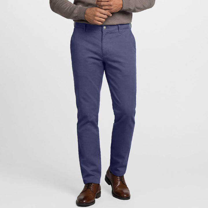 Ash & Erie Vintage Blue Signature Chinos for Short Men   Chino Pants