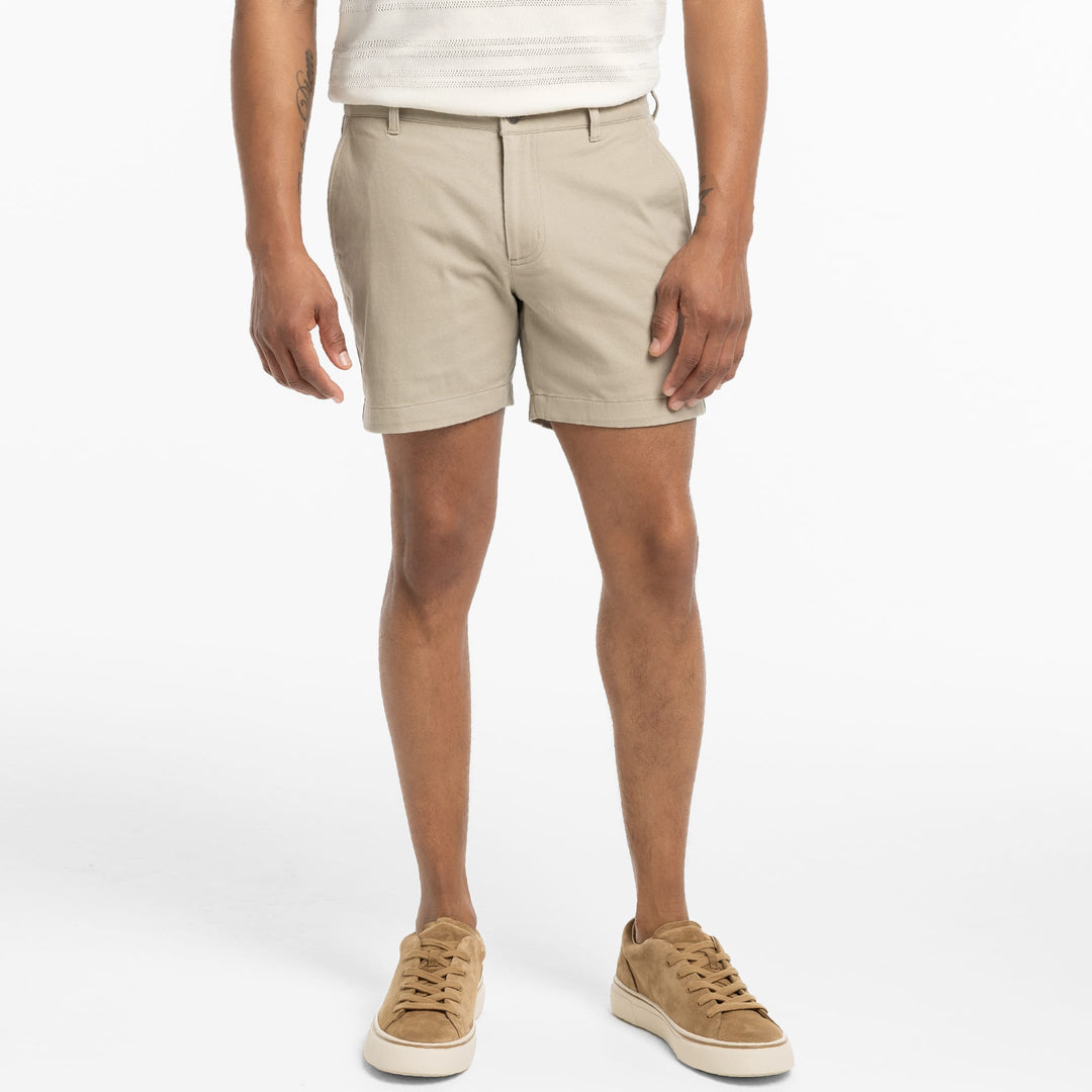 Ash & Erie 5" Khaki Lighweight Signature Chino Shorts for Short Men   Chino Shorts