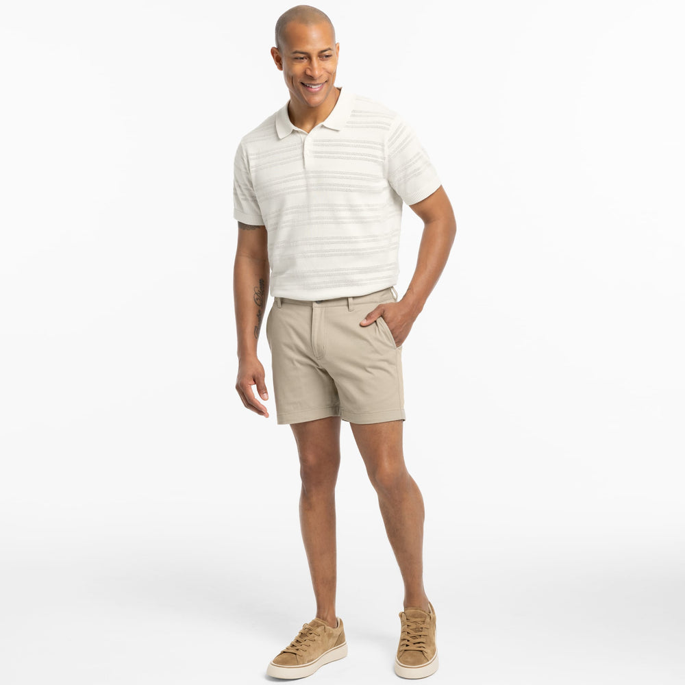 Ash & Erie 5" Khaki Lighweight Signature Chino Shorts for Short Men   Chino Shorts