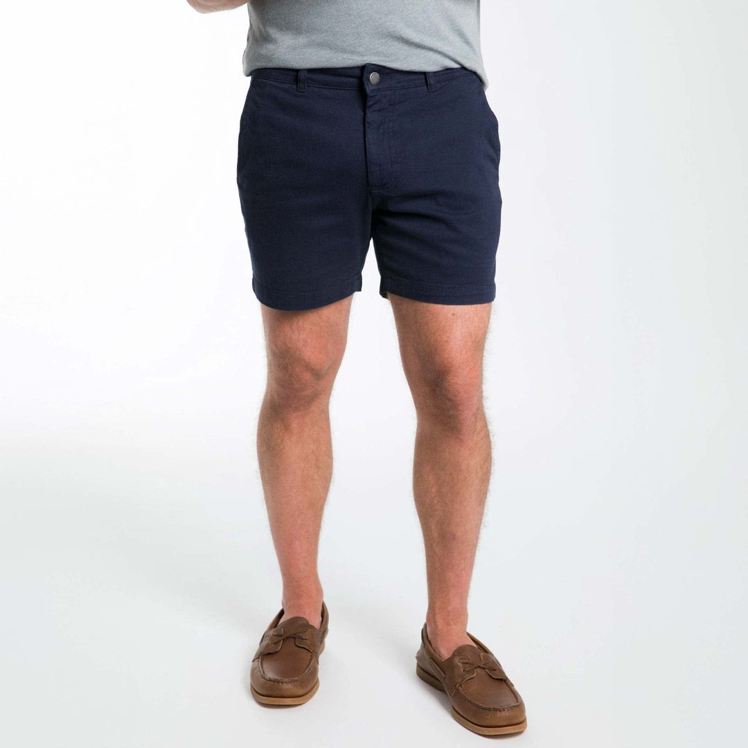 Ash & Erie 5" Navy Lighweight Stretch Chino Shorts for Short Men   Chino Shorts