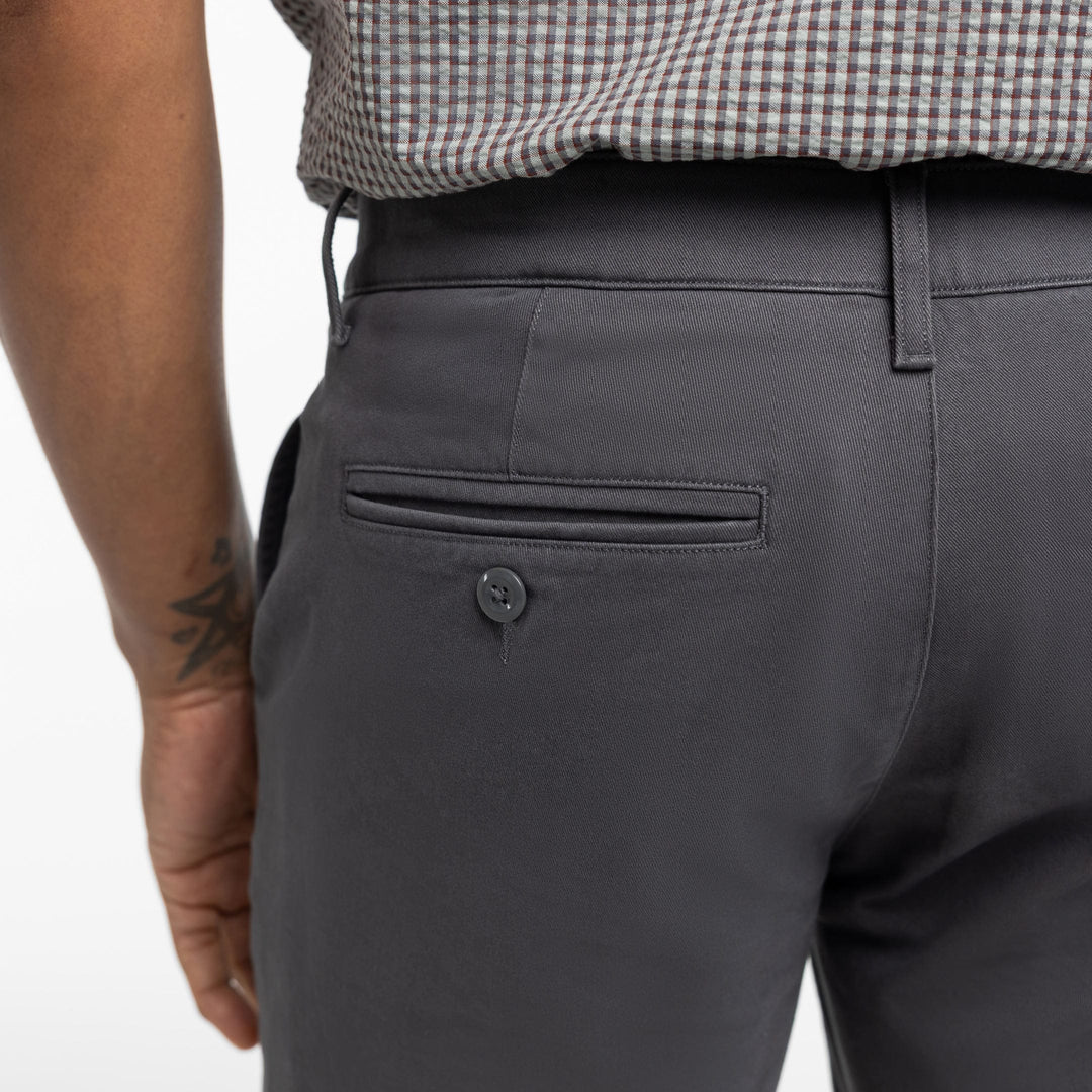 Ash & Erie Charcoal Signature Chino Short for Short Men   Chino Shorts