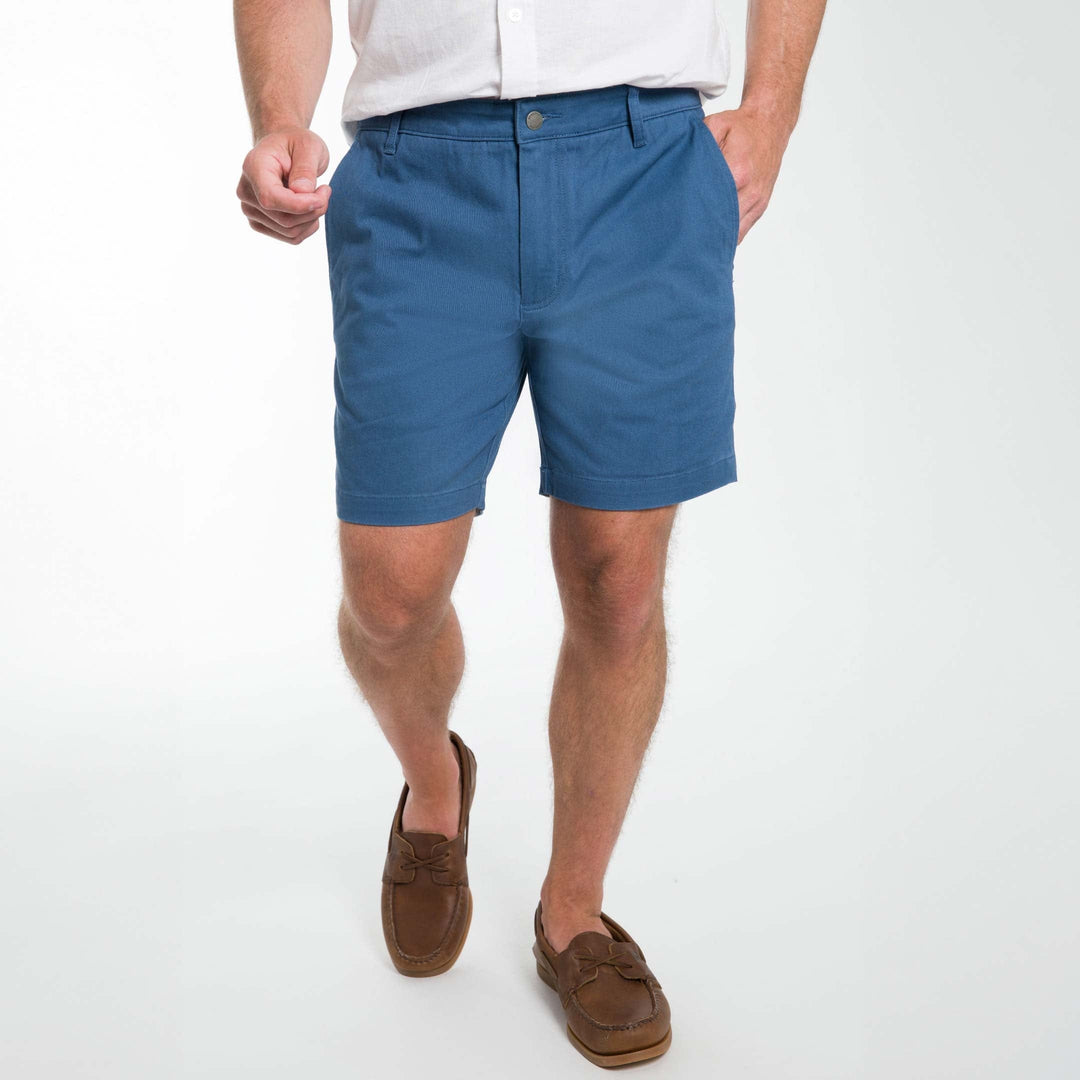 Ash & Erie Dark Blue Chino Short for Short Men   Chino Shorts