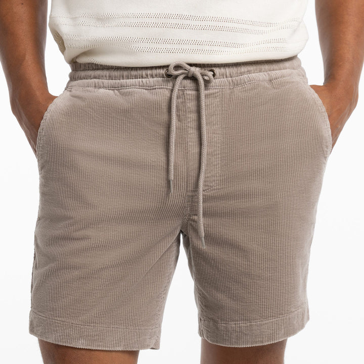 Ash & Erie Khaki Corduroy Shorts for Short Men   Chino Shorts