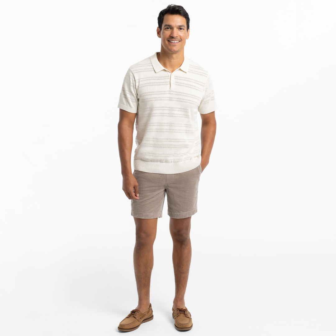 Ash & Erie Khaki Corduroy Shorts for Short Men   Chino Shorts