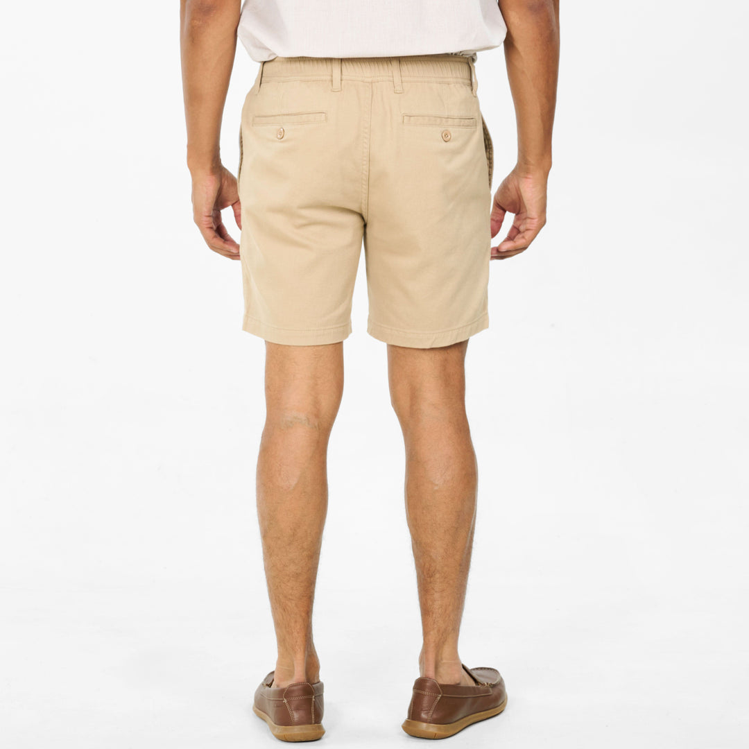 Ash & Erie Khaki Easy Chino Shorts for Short Men   Chino Shorts