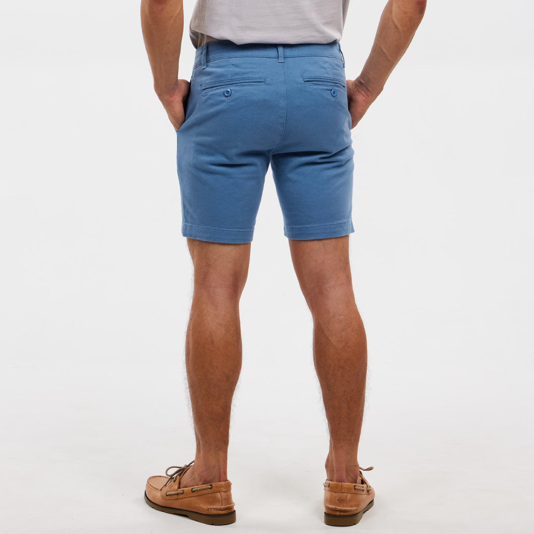 Ash & Erie Riverbank Stretch Washed Chino Short for Short Men   Chino Shorts