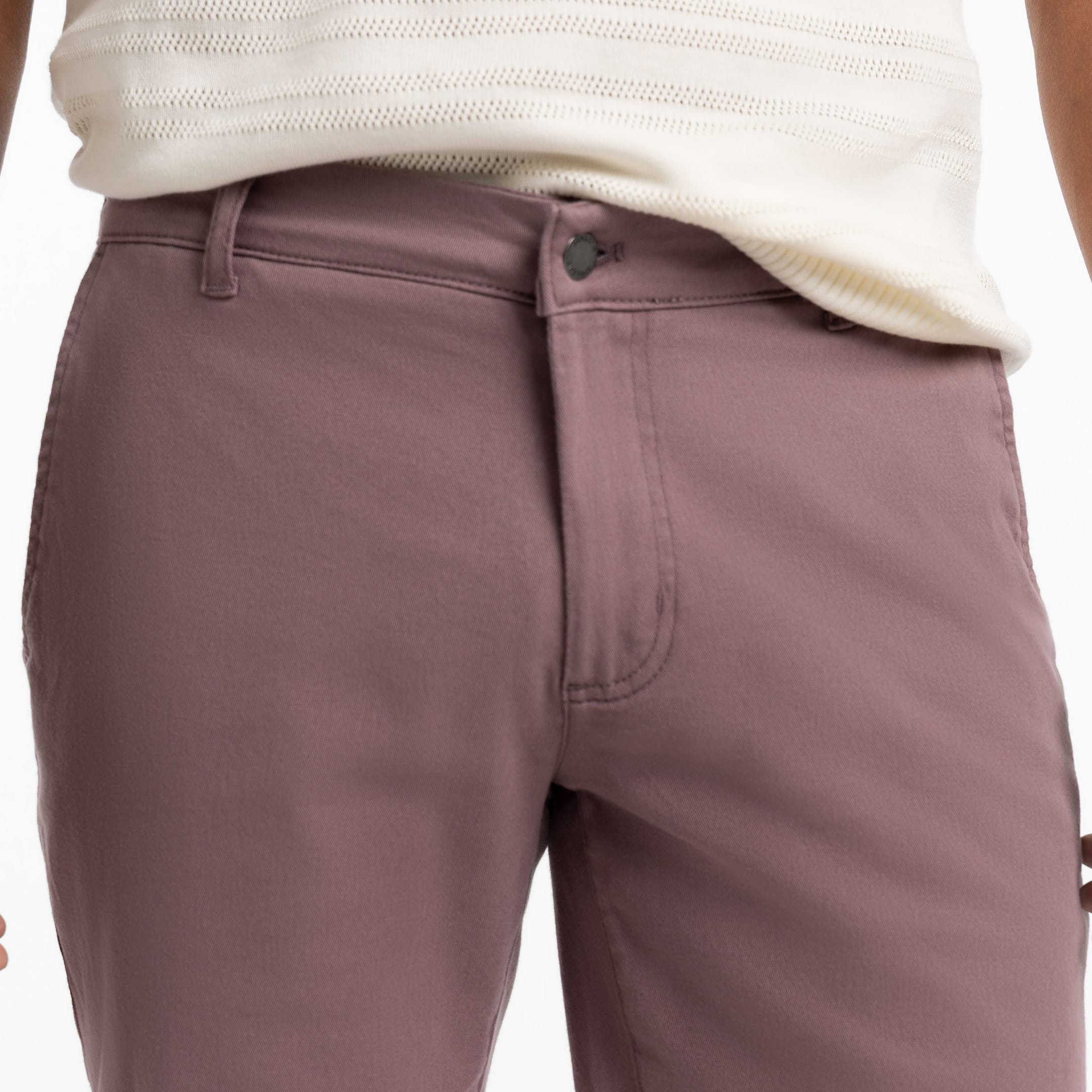 Ash & Erie Rose Taupe Lightweight Stretch Chino Short for Short Men   Chino Shorts