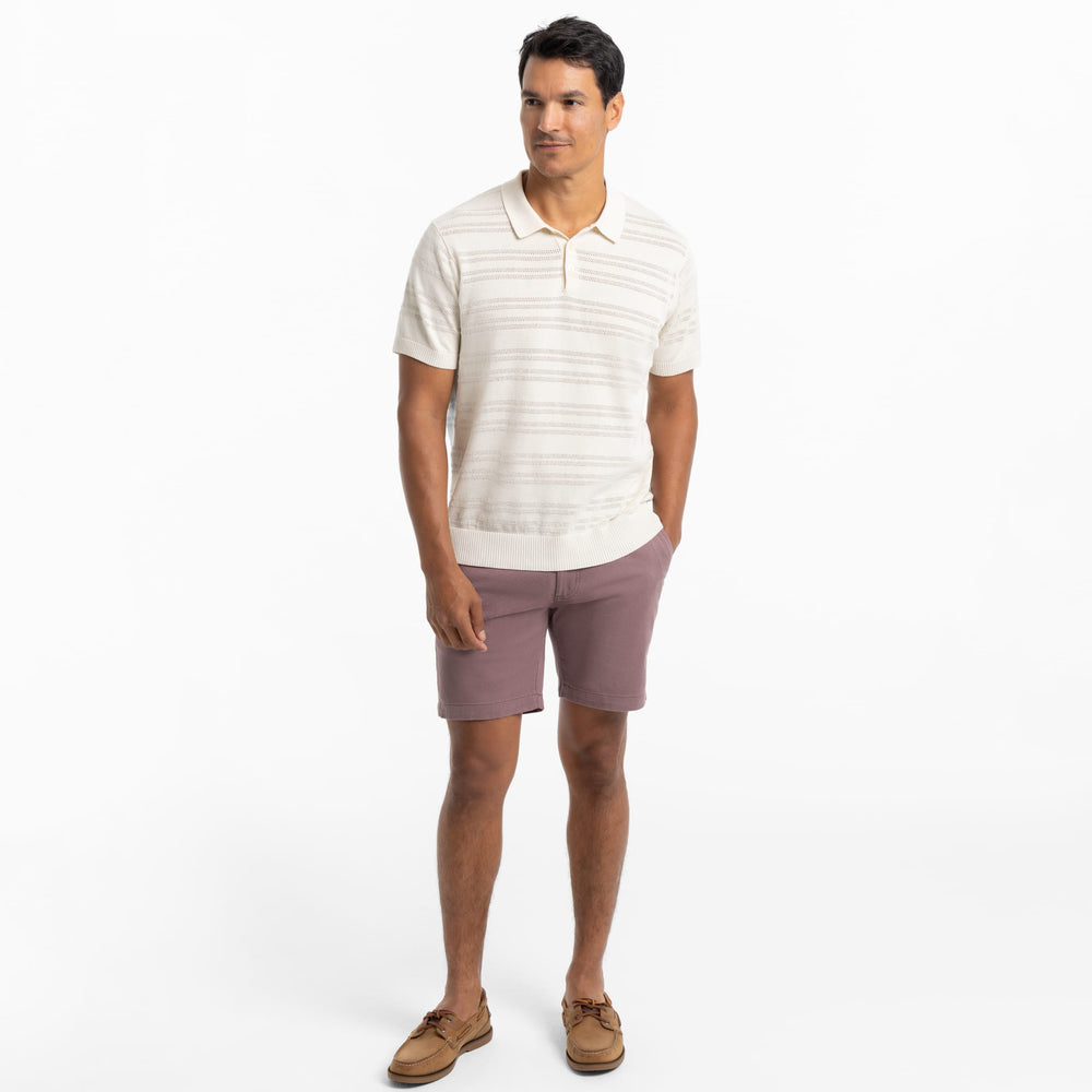 Ash & Erie Rose Taupe Lightweight Stretch Chino Short for Short Men   Chino Shorts