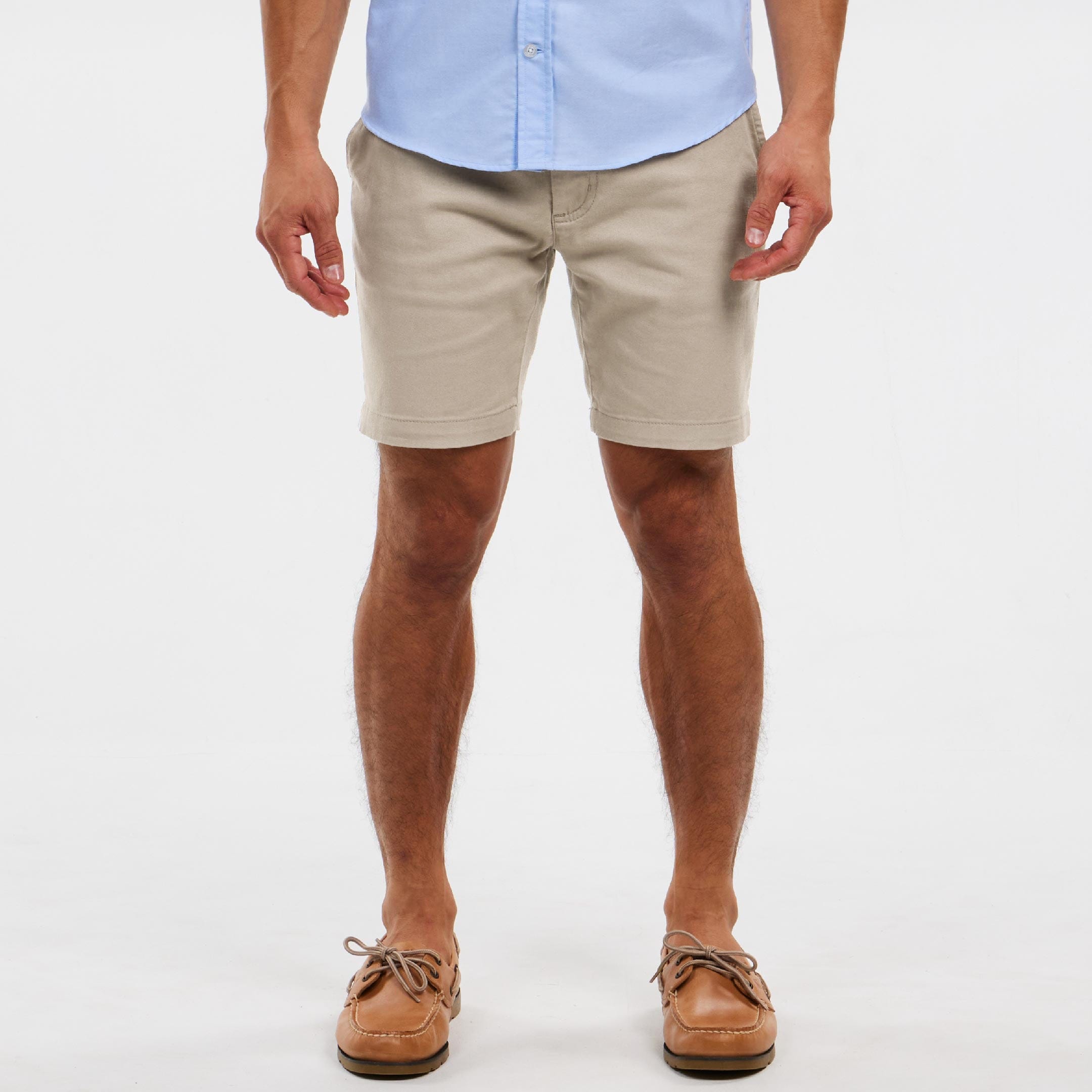 Ash & Erie Vintage Khaki Chino Short for Short Men