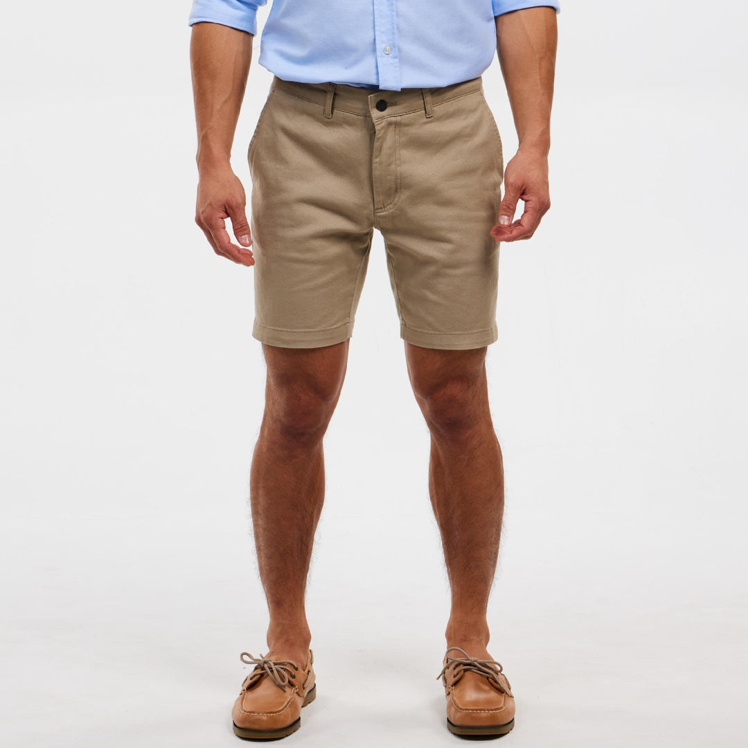 Ash & Erie Vintage Khaki Chino Short for Short Men   Chino Shorts