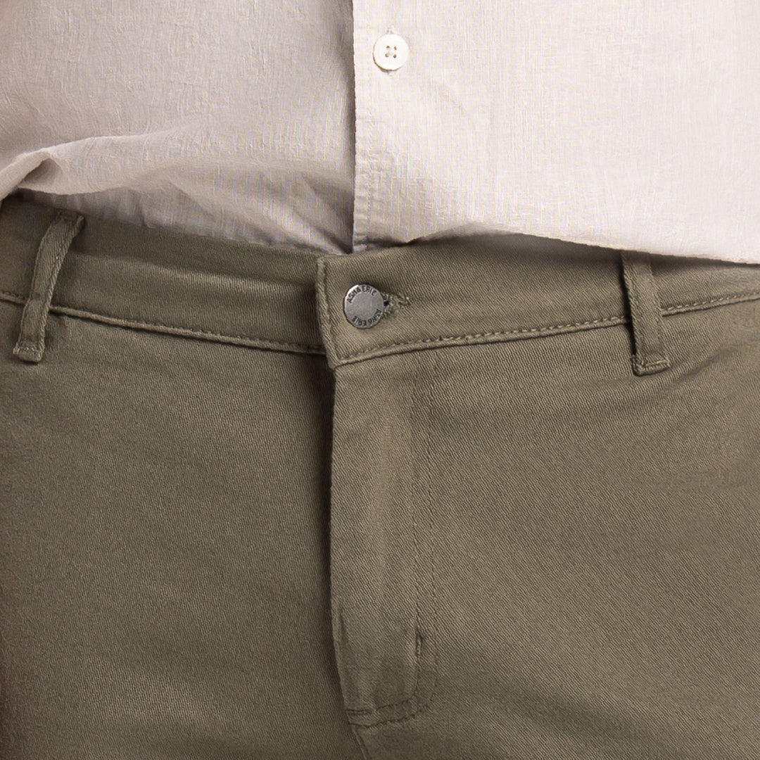Ash & Erie Vintage Olive Stretch Washed Chino Short for Short Men   Chino Shorts