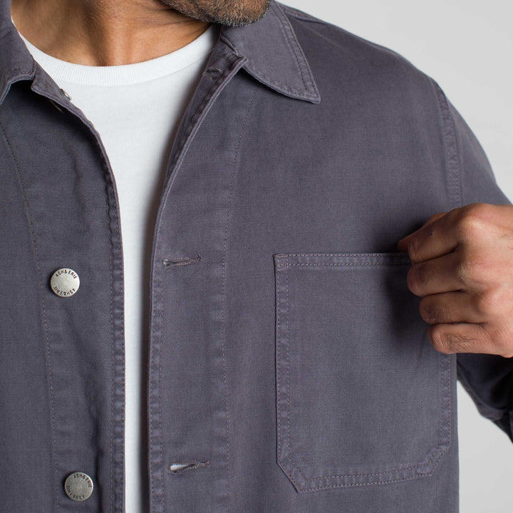 Ash & Erie Charcoal Chore Jacket for Short Men   Chore Jacket