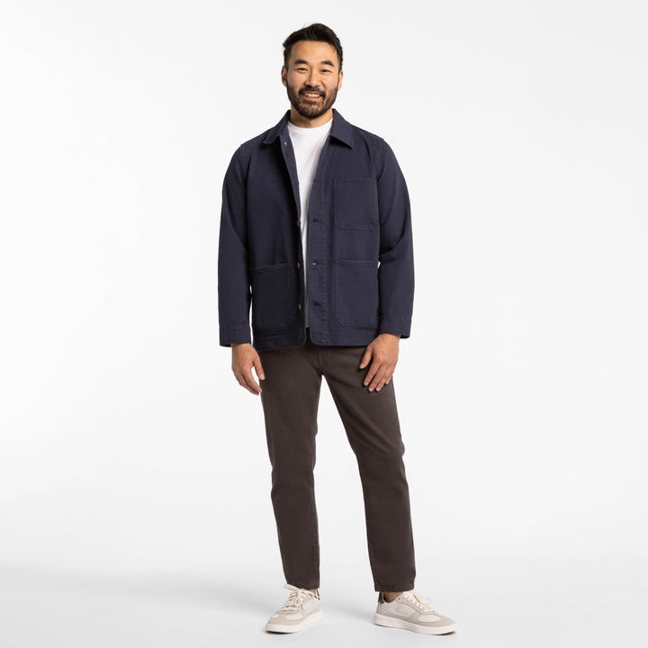 Ash & Erie Navy Chore Jacket for Short Men   Chore Jacket