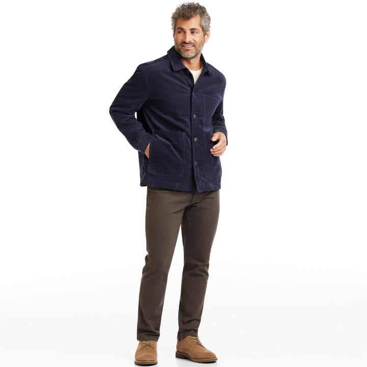 Ash & Erie Navy Corduroy Chore Jacket for Short Men   Chore Jacket