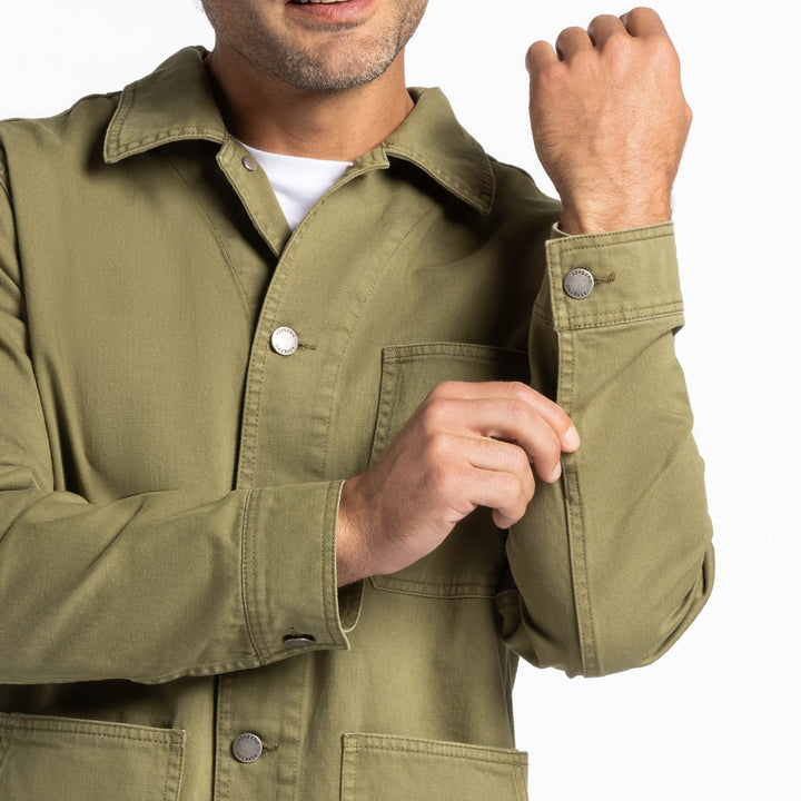 Ash & Erie Olive Chore Jacket for Short Men   Chore Jacket