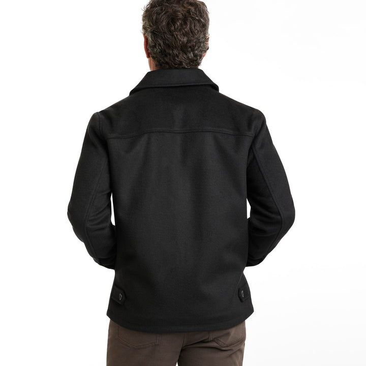 Ash & Erie Solid Black City Jacket for Short Men   City Jacket