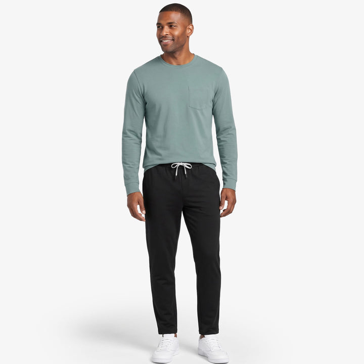 Ash & Erie Black CloudFlex Performance Pant for Short Men   Cloudflex Performance Pant