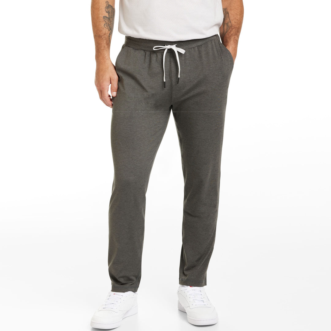 Ash & Erie Heather Charcoal CloudFlex Performance Pant for Short Men   Cloudflex Performance Pant