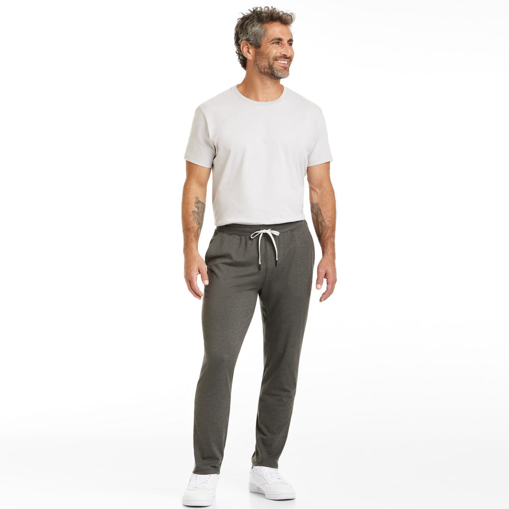Ash & Erie Heather Charcoal CloudFlex Performance Pant for Short Men   Cloudflex Performance Pant