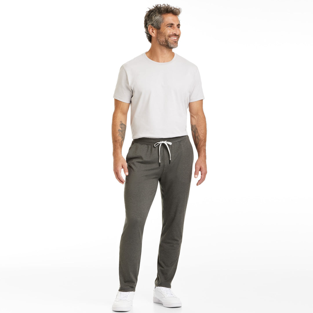 Ash & Erie Heather Charcoal CloudFlex Performance Pant for Short Men   Cloudflex Performance Pant