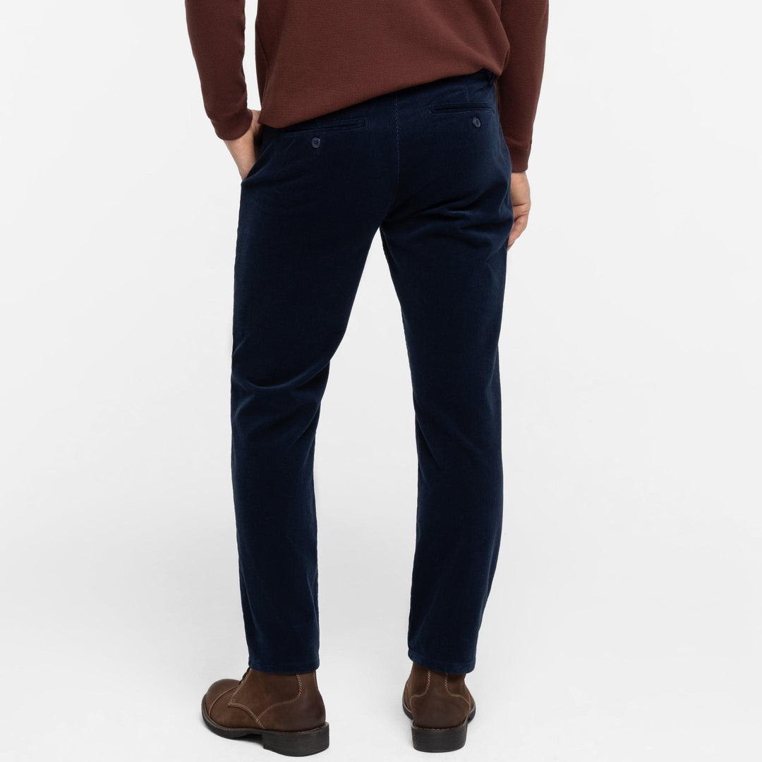 Ash & Erie Navy Corduroy Chinos for Short Men   Corduroy Chinos