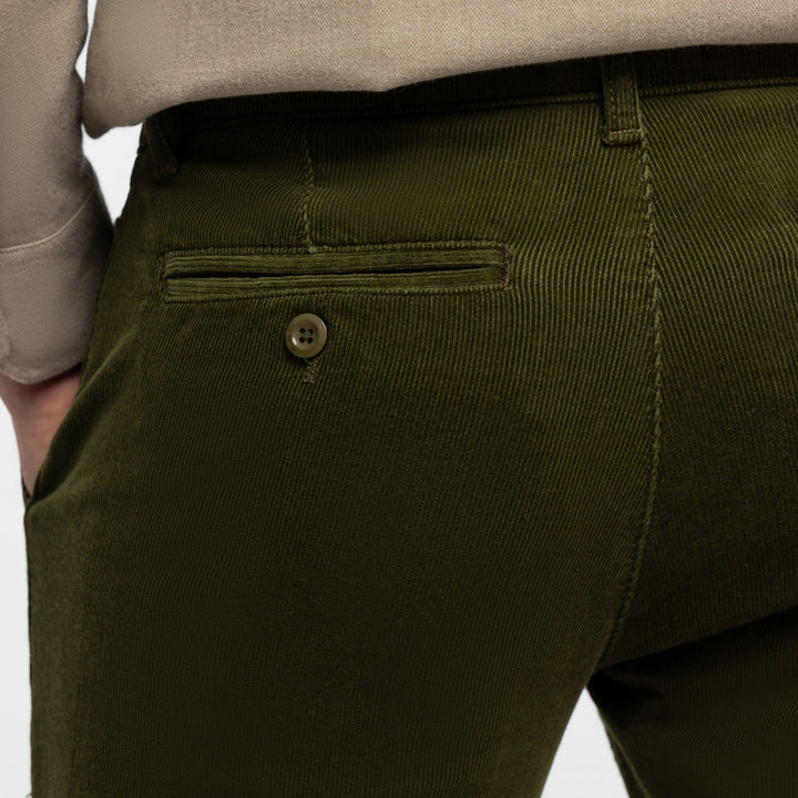 Ash & Erie Olive Corduroy Chinos for Short Men   Corduroy Chinos