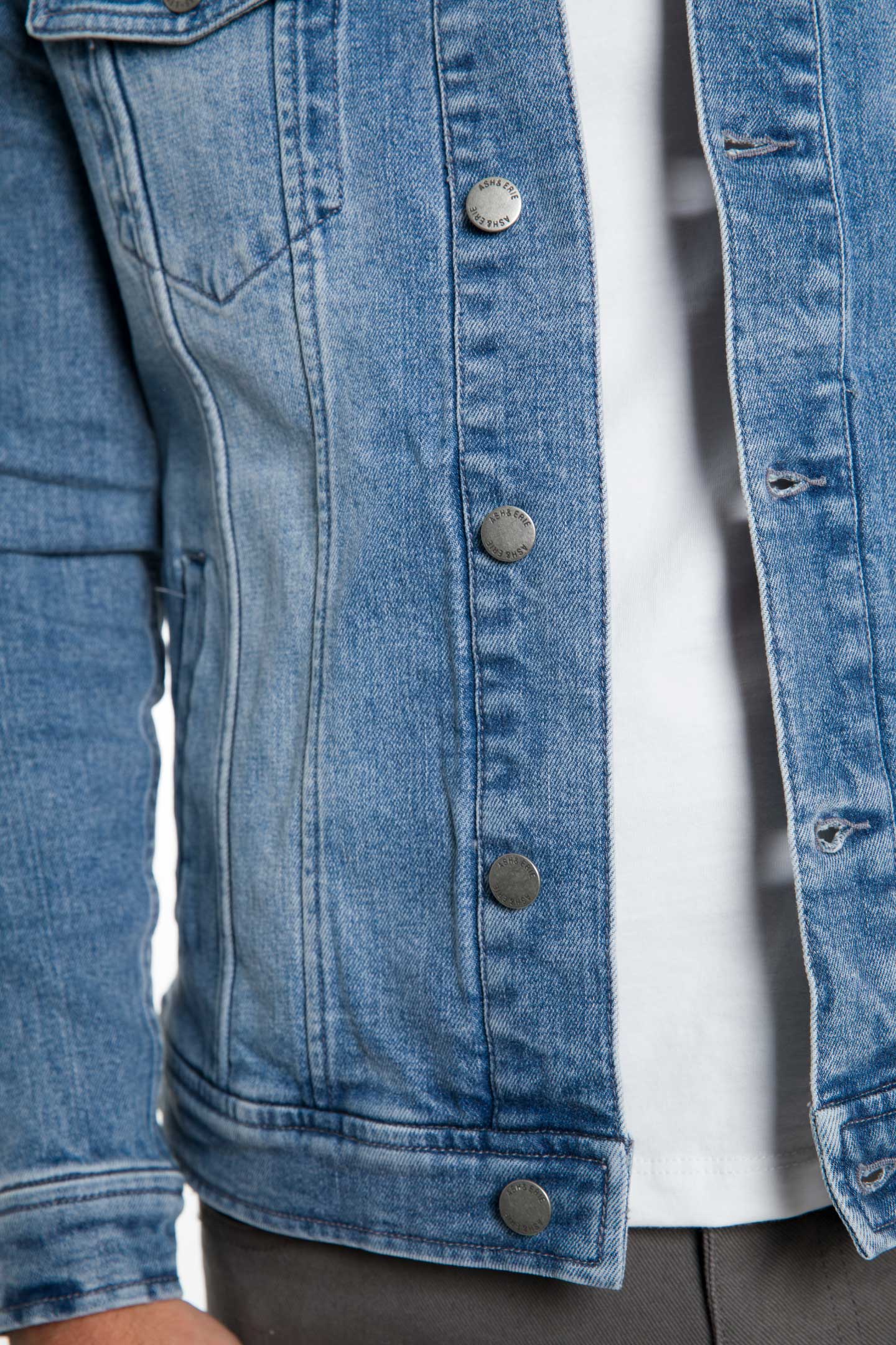 Men's Classic Denim Jacket Jeans Black Blue Vintage – TruClothing