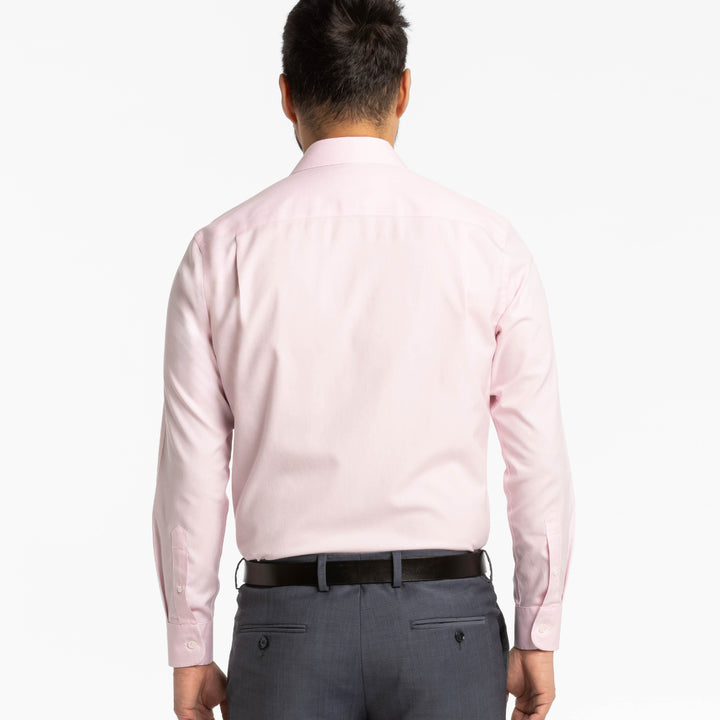 Ash & Erie Pink Wrinkle Resistant Dress Shirt for Short Men   Dress Shirts