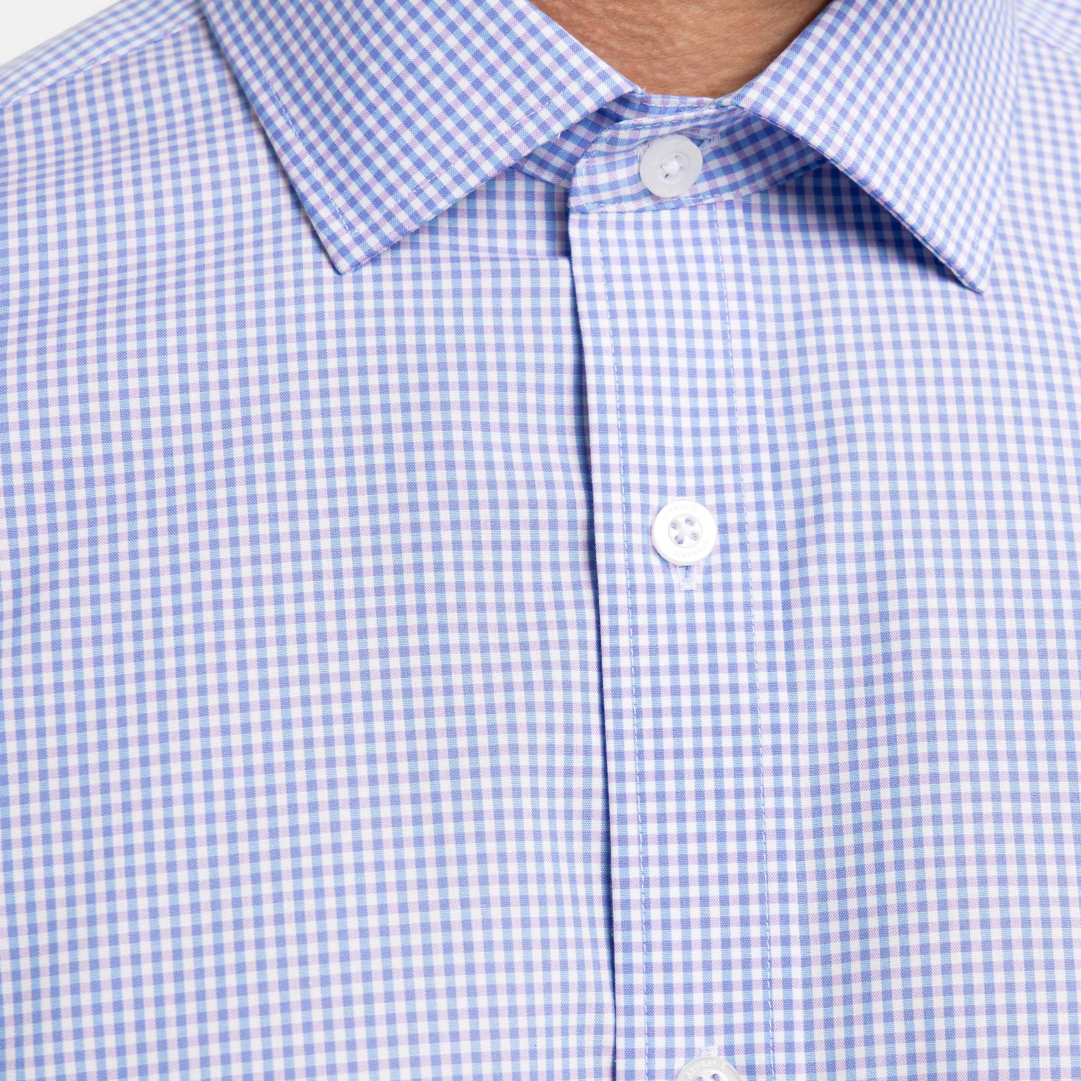 Ash & Erie Vineyard Gingham Wrinkle Resistant Dress Shirt for Short Men   Dress Shirts