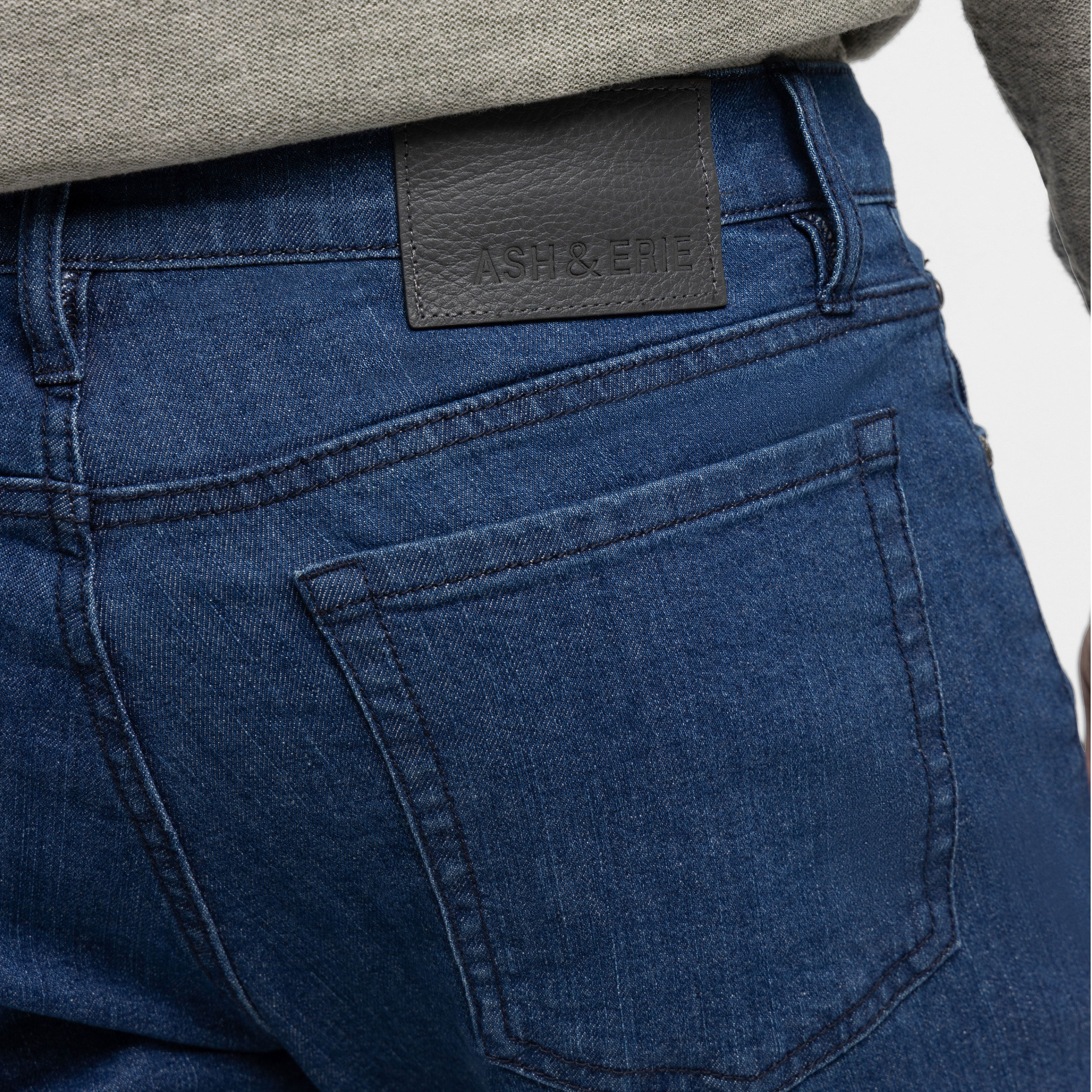 Ash & Erie Blue Wash Denim Jeans for Short Men   Essential Jeans