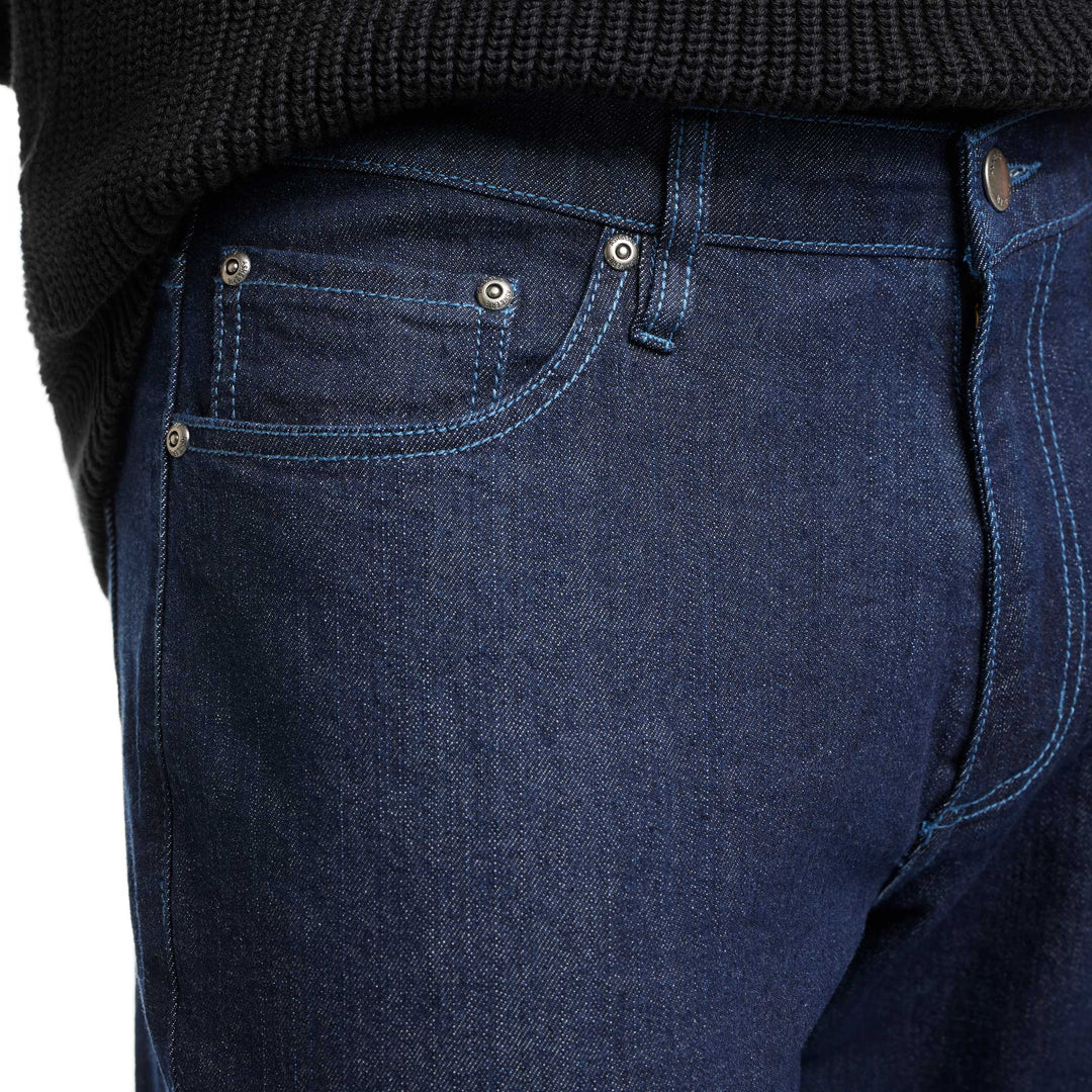 Ash & Erie Indigo Wash Loose Fit Essential Jeans for Short Men   Essential Jeans