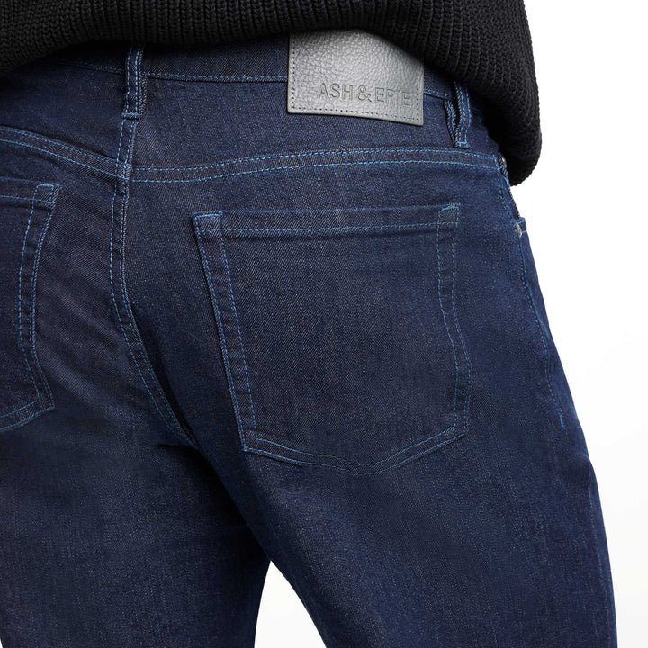 Ash & Erie Indigo Wash Loose Fit Essential Jeans for Short Men   Essential Jeans