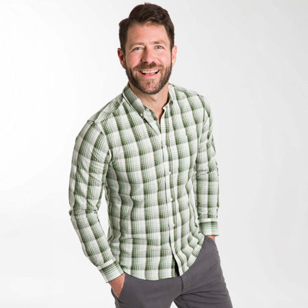 PWA PLAID BALOON SHIRT サイズXL オンブレチェック PWA PLAID BALOON SHIRT オンブレチェック ハーフジップ