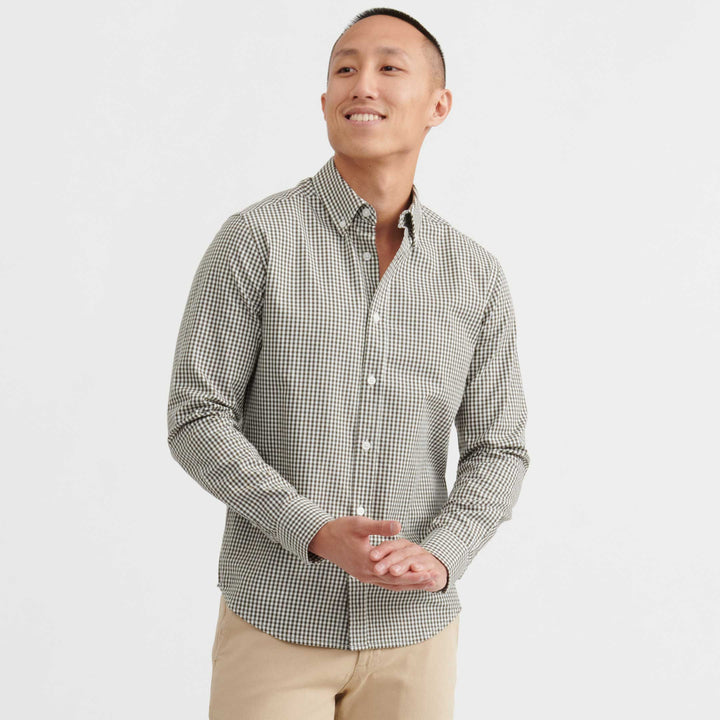 Ash & Erie Canteen Gingham Button-Down Shirt for Short Men   Everyday Shirts
