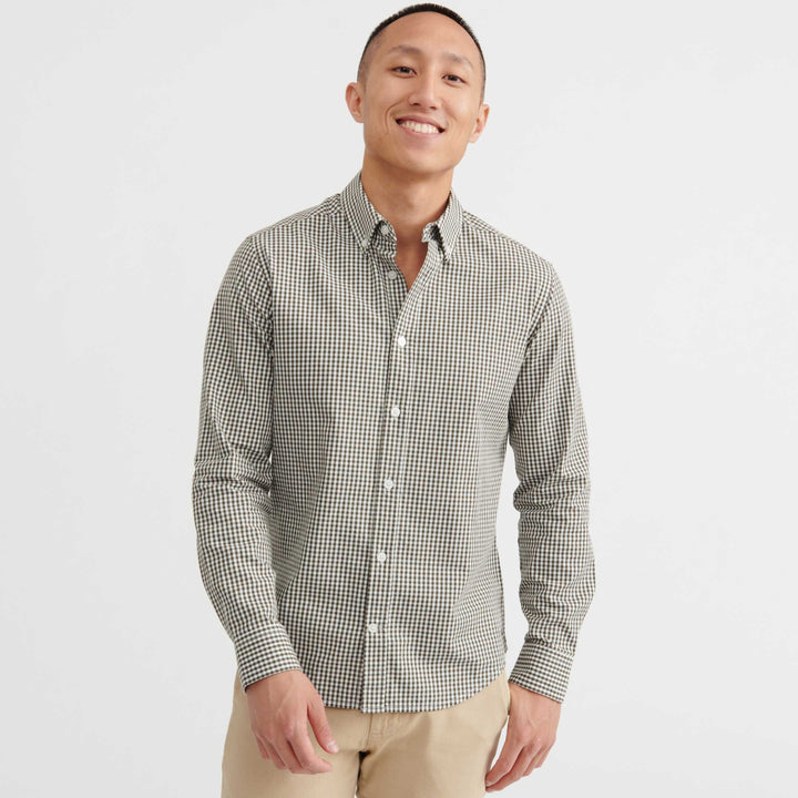 Ash & Erie Canteen Gingham Button-Down Shirt for Short Men   Everyday Shirts