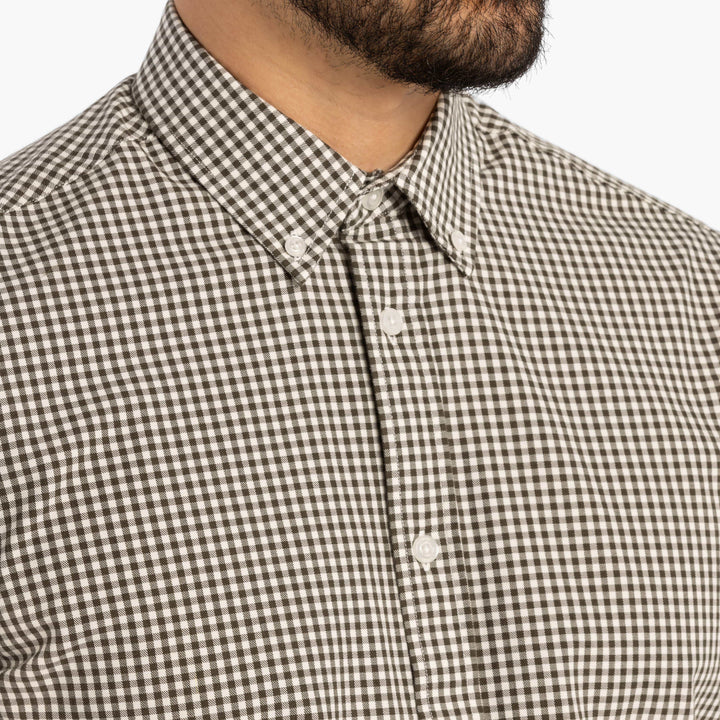 Ash & Erie Canteen Gingham Button-Down Shirt for Short Men   Everyday Shirts