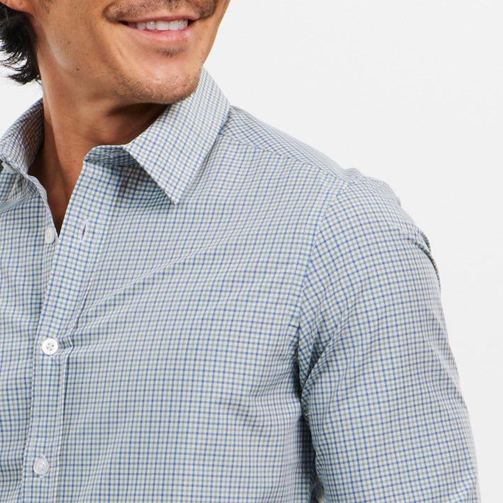 Ash & Erie Coastal Plaid Wrinkle Free Button-Down Shirt for Short Men   Everyday Shirts