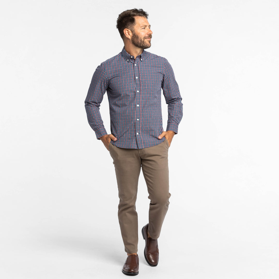 Ash & Erie Columbia Plaid Button-Down Shirt for Short Men   Everyday Shirts