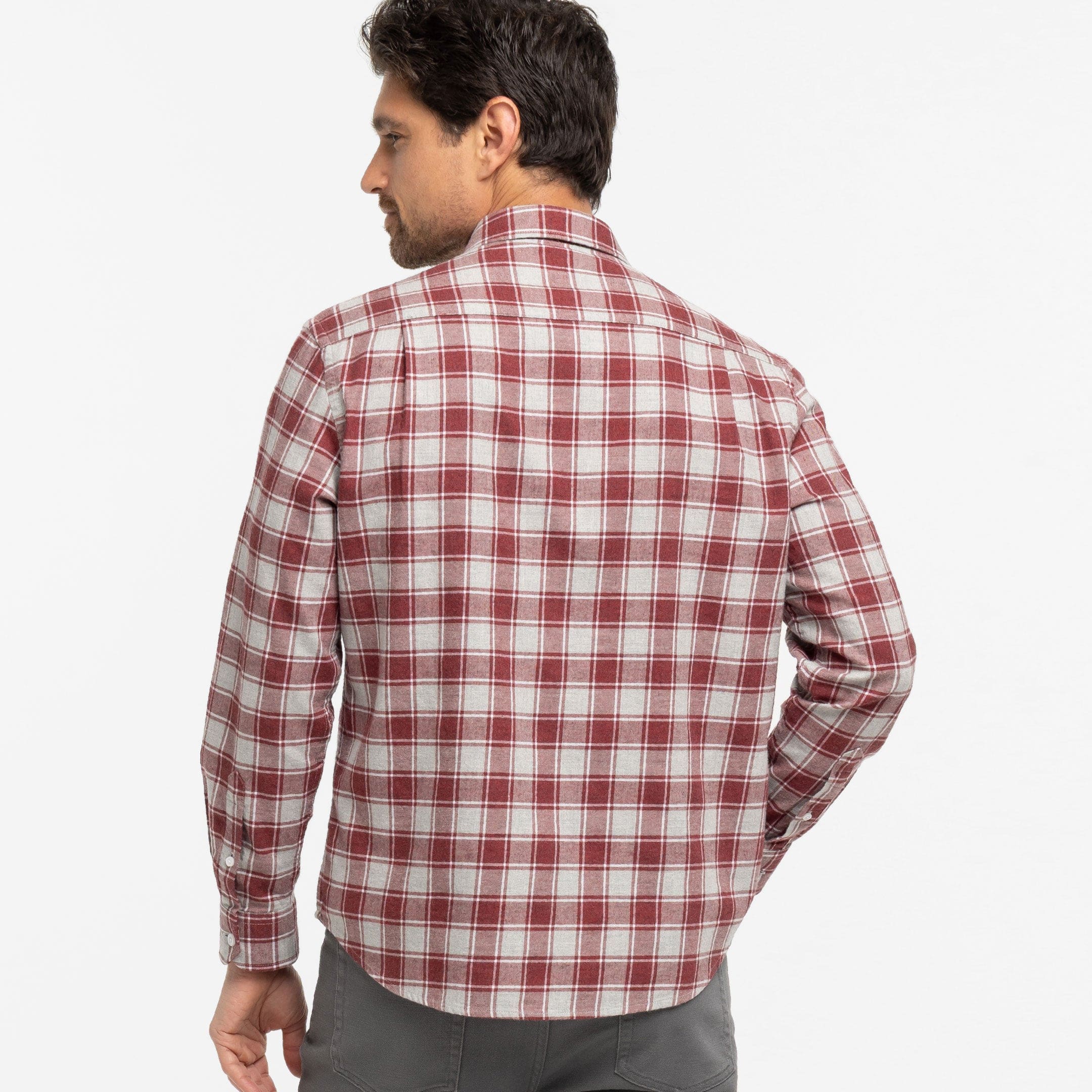 Ash & Erie Forge Red Plaid Button-Down Shirt for Short Men   Everyday Shirts