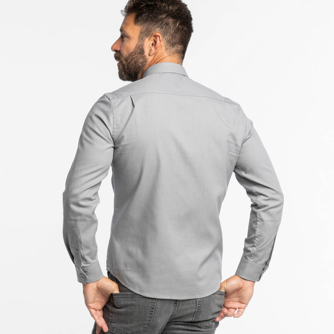 Ash & Erie Greystone Button-Down Shirt for Short Men   Everyday Shirts