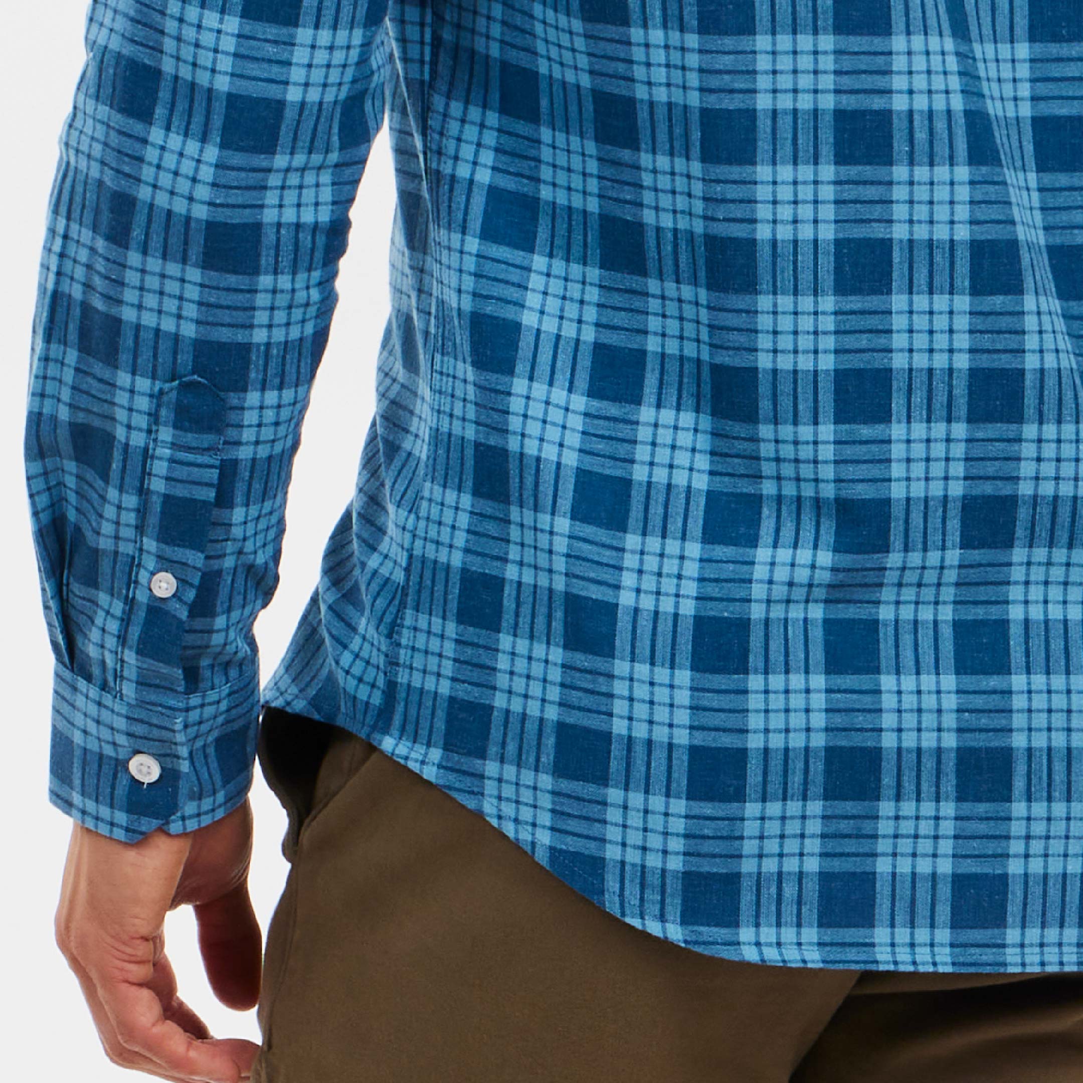 Ash & Erie Horizon Plaid Button-Down Shirt for Short Men Horizon Plaid / S / Slim