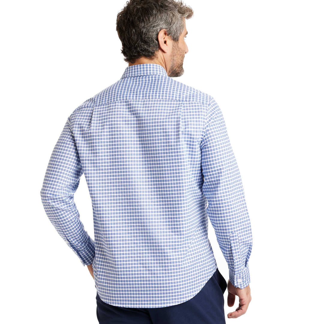 Ash & Erie Hudson Check Oxford Wrinkle-Free Button-Down Shirt for Short Men   Everyday Shirts