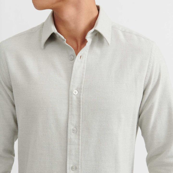 Ash & Erie Oat Brushed Button-Down Shirt for Short Men   Everyday Shirts