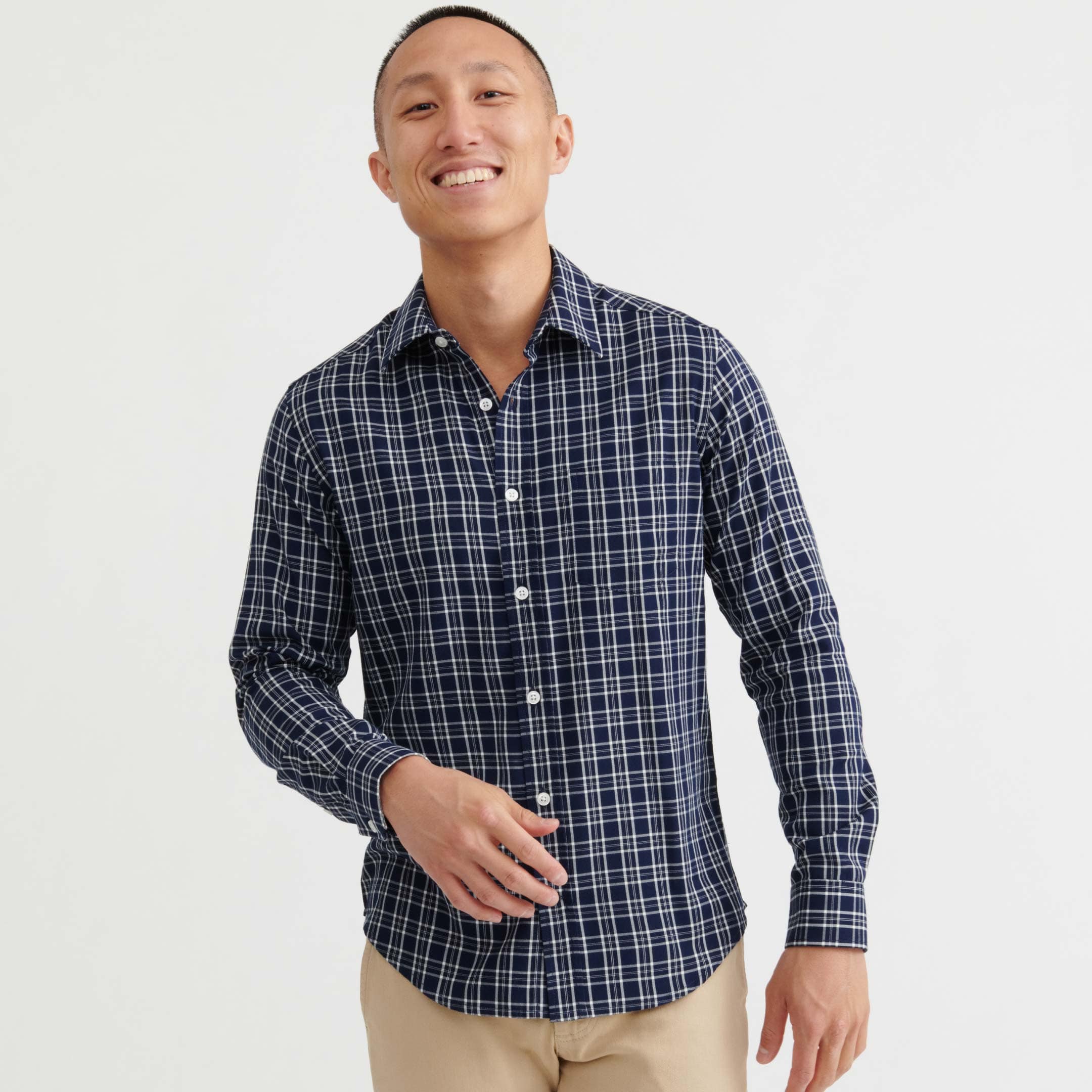 Ash & Erie Portside Plaid Button-Down Shirt for Short Men   Everyday Shirts